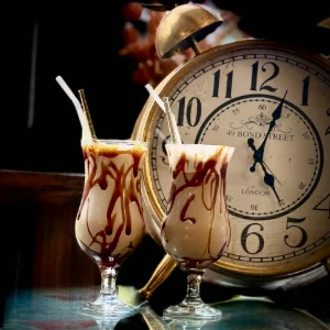 Iced coffee with Baileys
